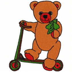 Teddy Embroidery Design 6